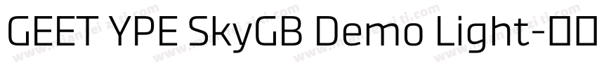 GEET YPE SkyGB Demo Light字体转换